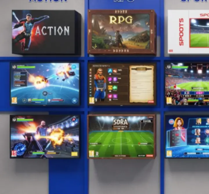 Zróżnicowane gatunki gier – akcja, RPG, sportowe, strategie oraz przygodowe