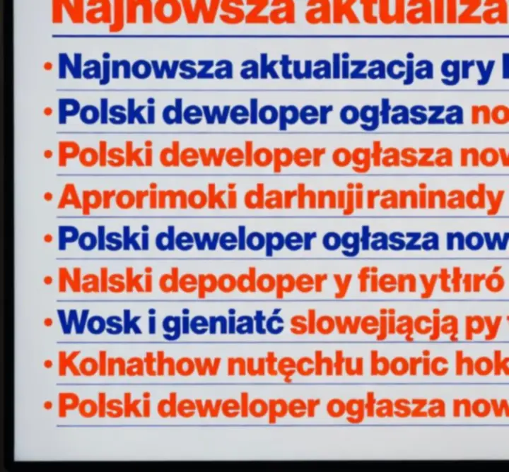 Karty z podsumowaniem tygodnia w formie listy najważniejszych newsów gamingowych